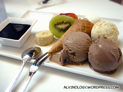 Single Fondue @ Andersen's Ice Cream - Alvinology