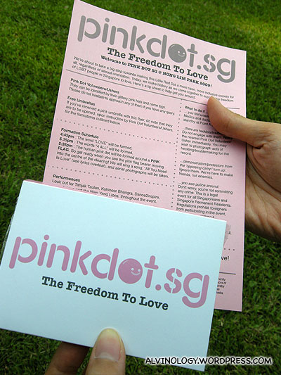 Pink Dot @ Hong Lim Park - Alvinology