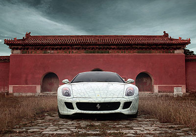 One-off version Porcelain Ferrari 599 GTB Fiorano - Alvinology