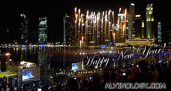 New Year Fireworks @ Marina Bay 2010/ 2011 - Alvinology