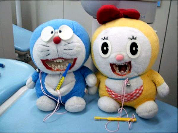 Another reason to shun the dentist - scary Doraemon dolls with teeth! - Alvinology