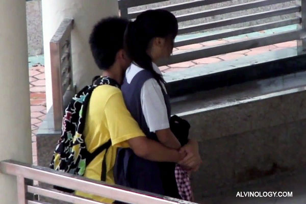 600px x 400px - Caught on Video: Young Boy and Girl in School Uniform Dry Humping in  Singapore HDB Void