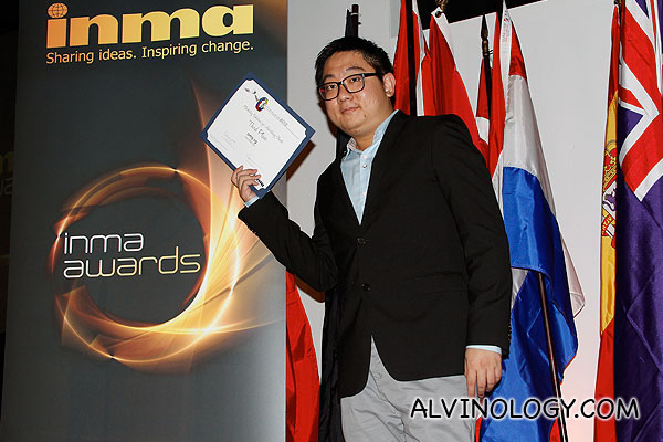omy.sg is the only Singapore winner at INMA Awards 2012 - Alvinology