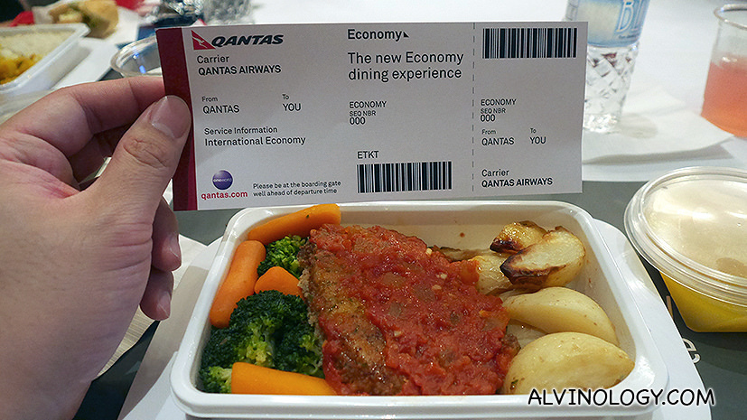 The New Qantas Economy Inflight Food Menu - Alvinology