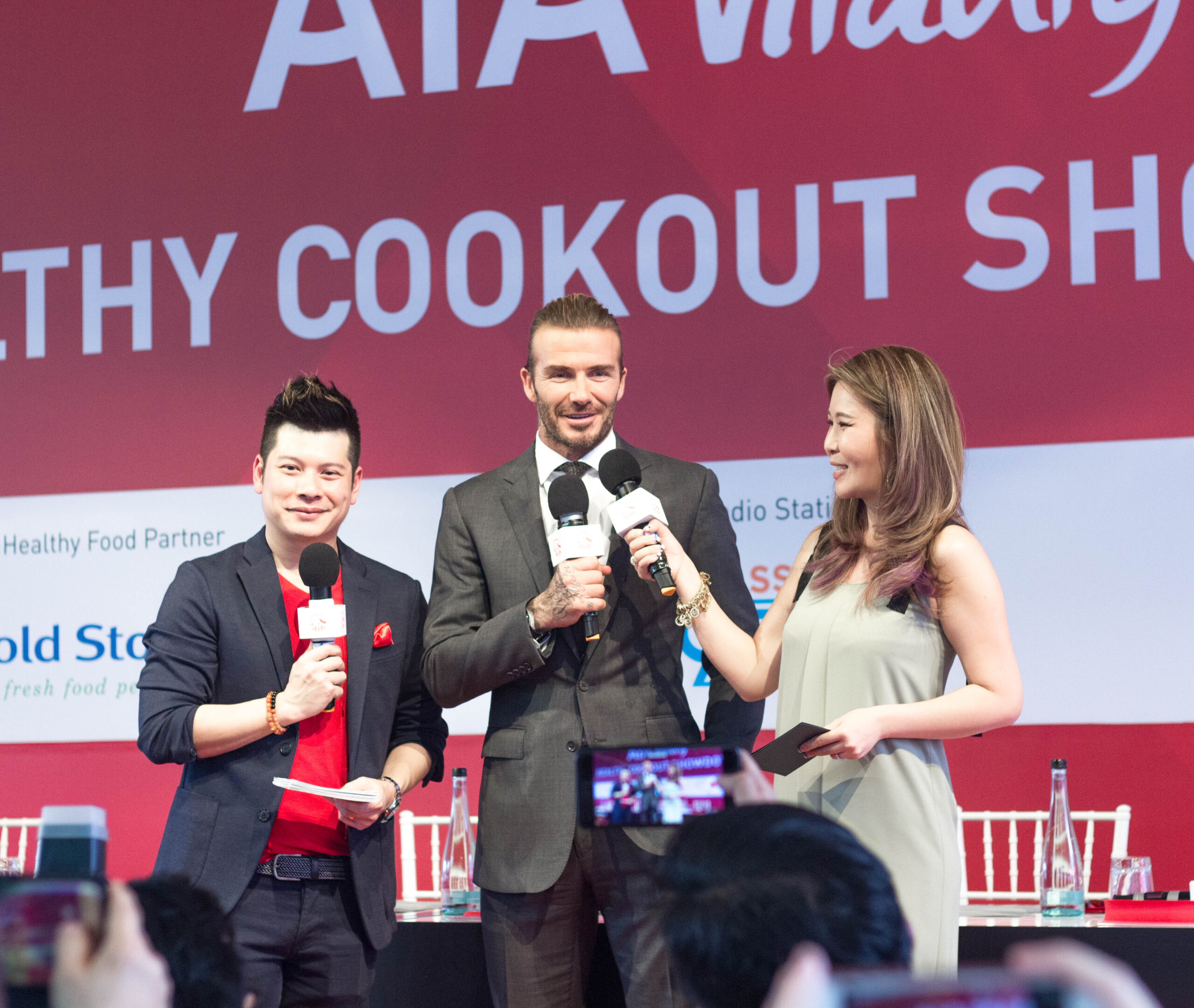 AIA Global Ambassador David Beckham makes a pit stop in Singapore as part of AIA Healthy Living Tour - Alvinology