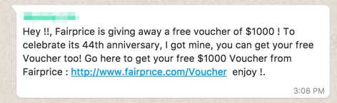 SPAM Alert! Free vouchers for whatever is NOT REAL - Alvinology