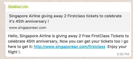 SPAM Alert! Free vouchers for whatever is NOT REAL - Alvinology