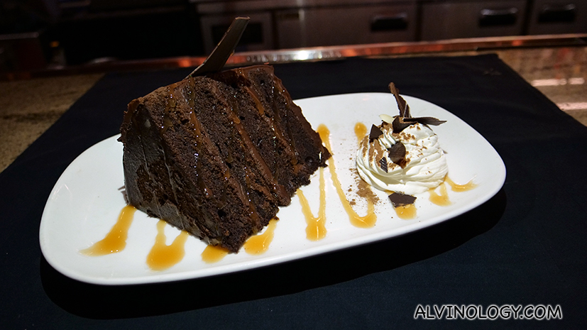 Mussels are available at Morton's The Steakhouse for their Autumn menu Morton’s Chocolate Layer Cake (S$24++)