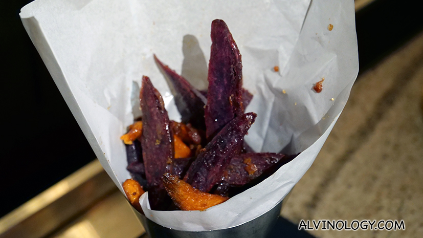 Mussels are available at Morton's The Steakhouse for their Autumn menu Maple Glazed Sweet Potato Fries (S$24++)