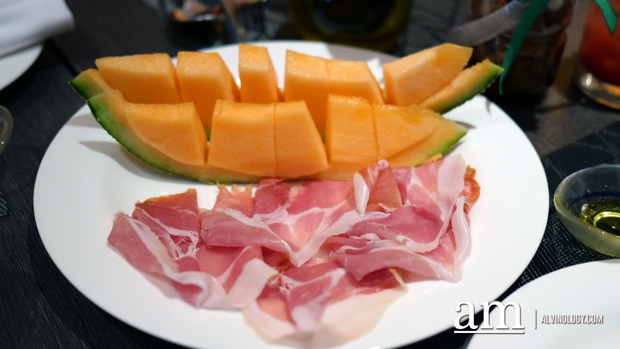 Prosciutto di Parma with musk melon