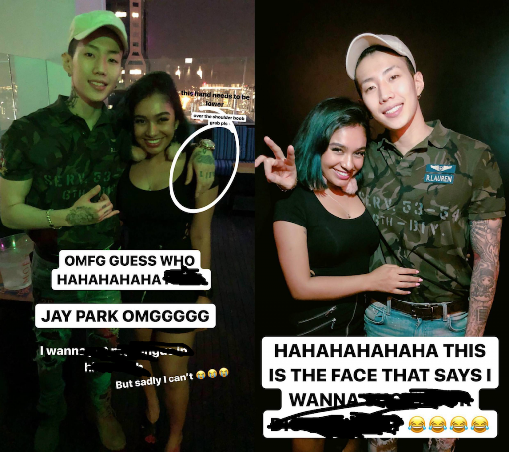 Instagram model Bibi Xyza posts photo and lewd caption with Jay Park - Alvinology