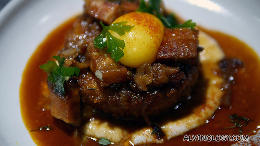 Soft Cooked Eggs, Chorizo, Smoked Mash ($26)