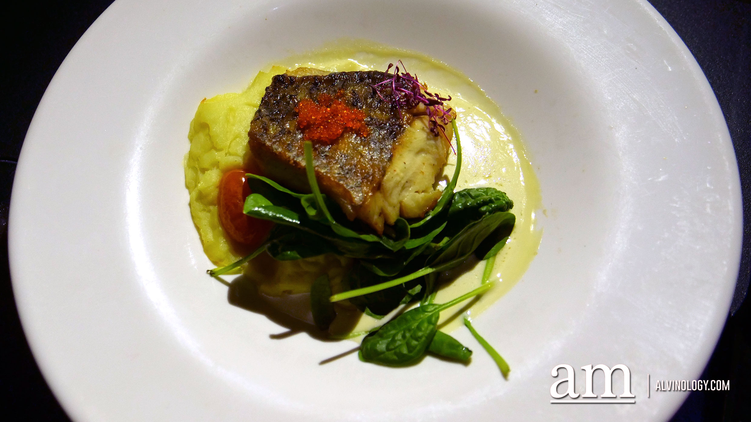Pan-seared Barramundi Fillet with Tobiko