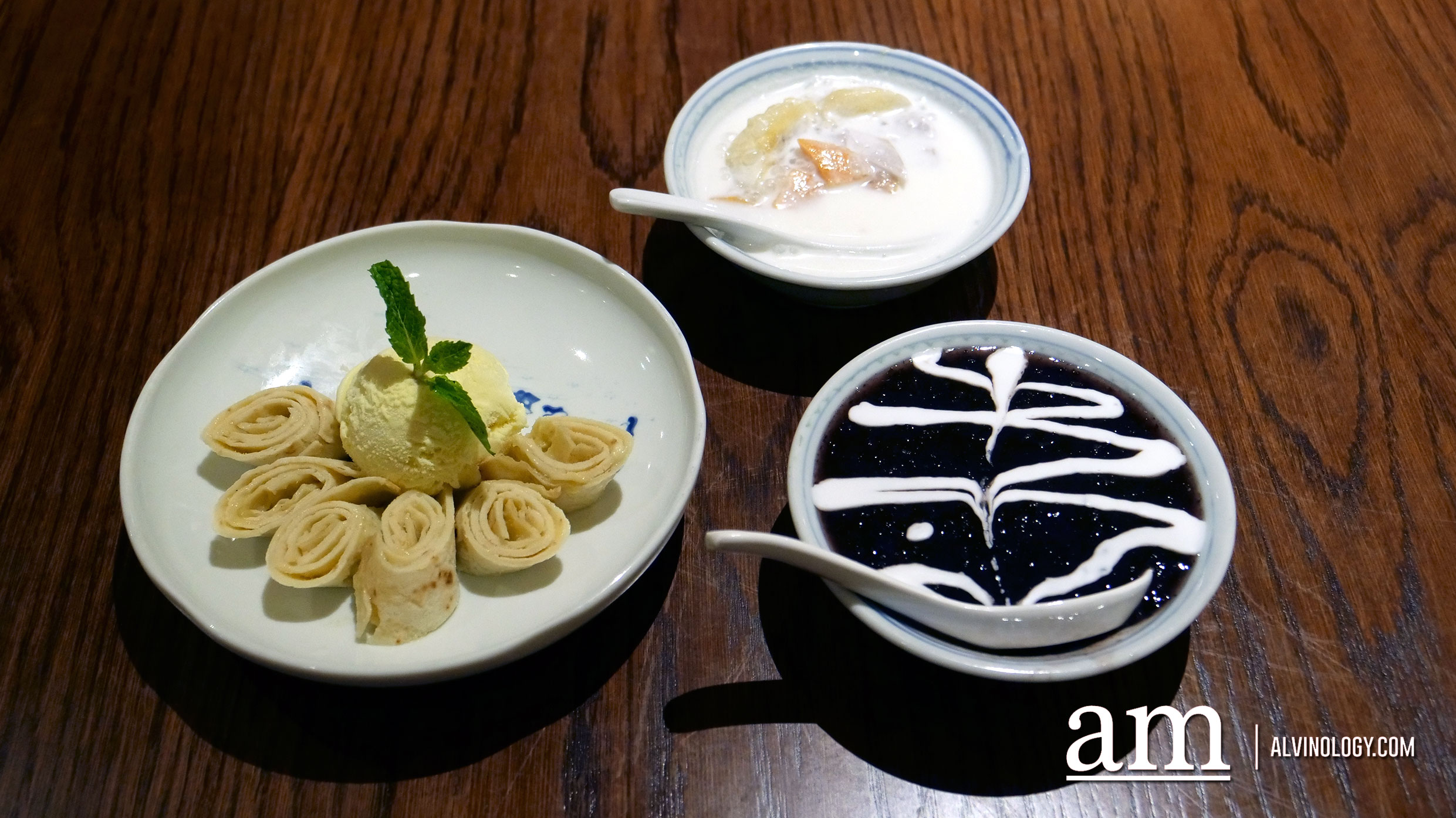 Enjoy a Peranakan Buffet Feast this Christmas at INDOCAFE - The White House Desserts - Bubur Cha Cha, Bubur Pulut Hitam, Durian Ice Cream