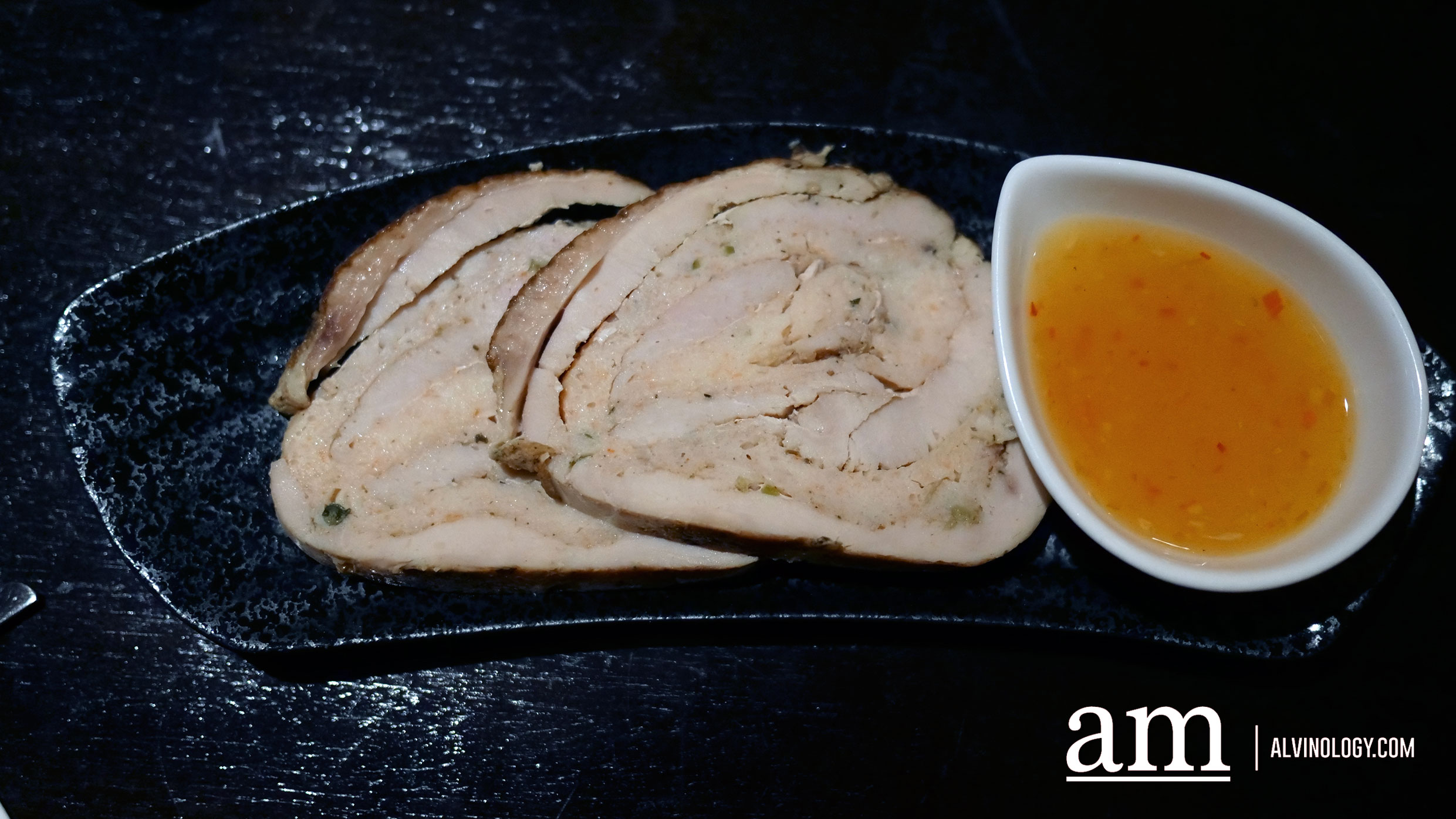 Prawn Paste Stuffed Turkey Roulade