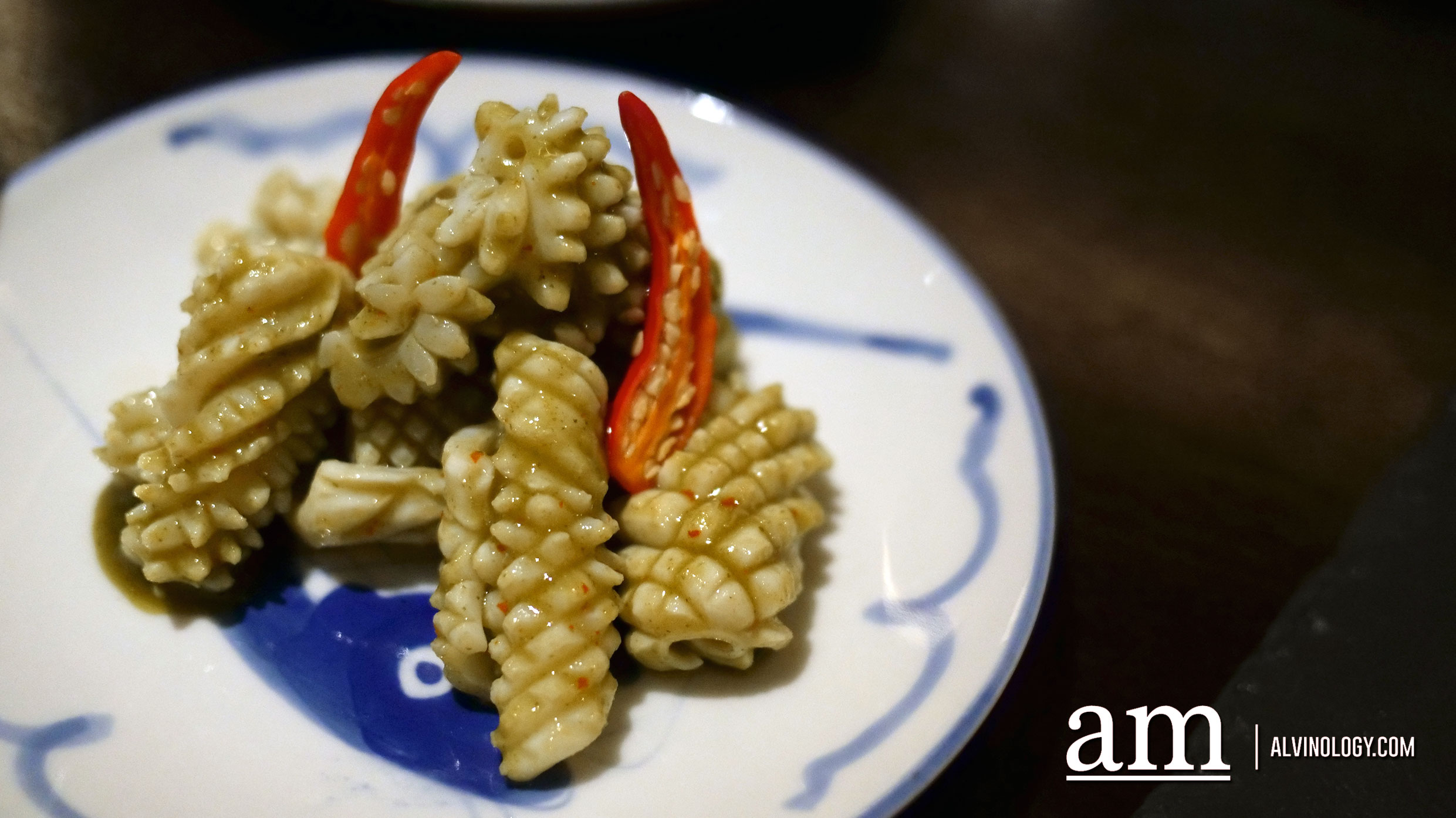 Chilled Squid in Coriander-Chili Dressing