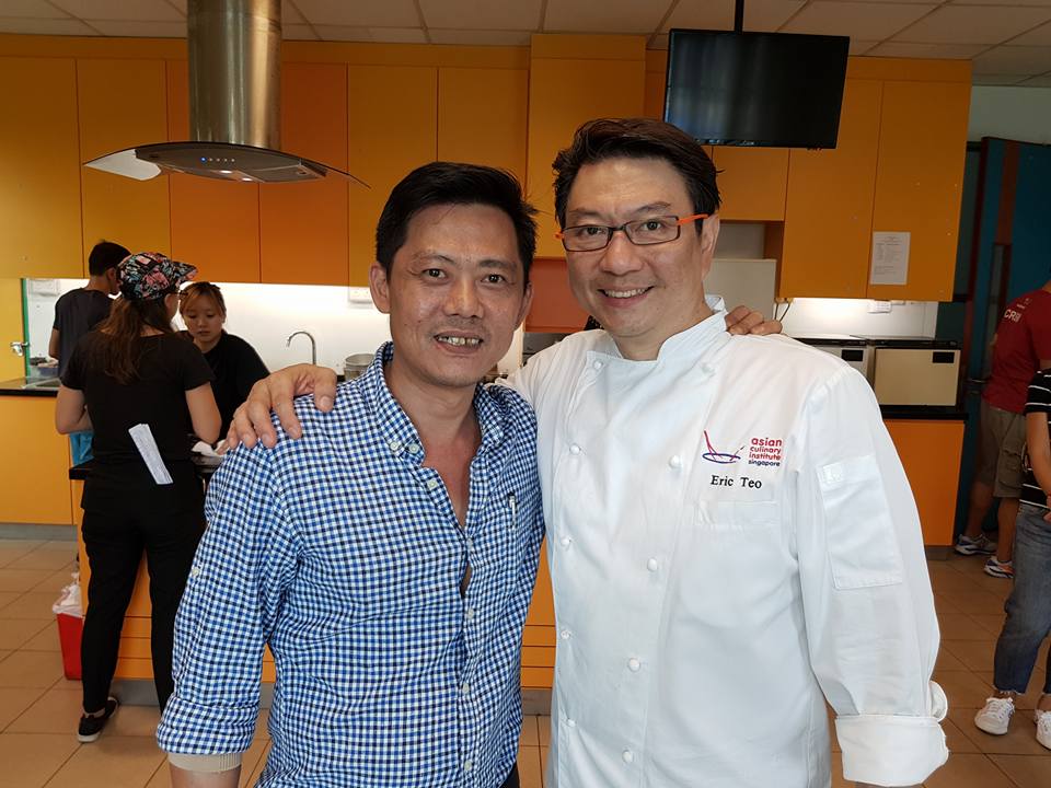 Dominic Neo with celebrity chef Eric Teo