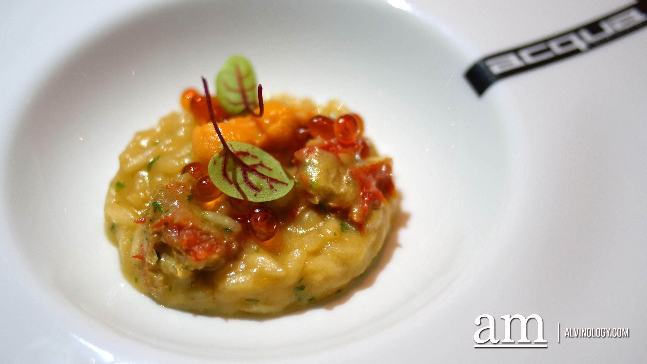 Alaskan King Crab Risotto with Hokkaido sea urchin and salmon eggs