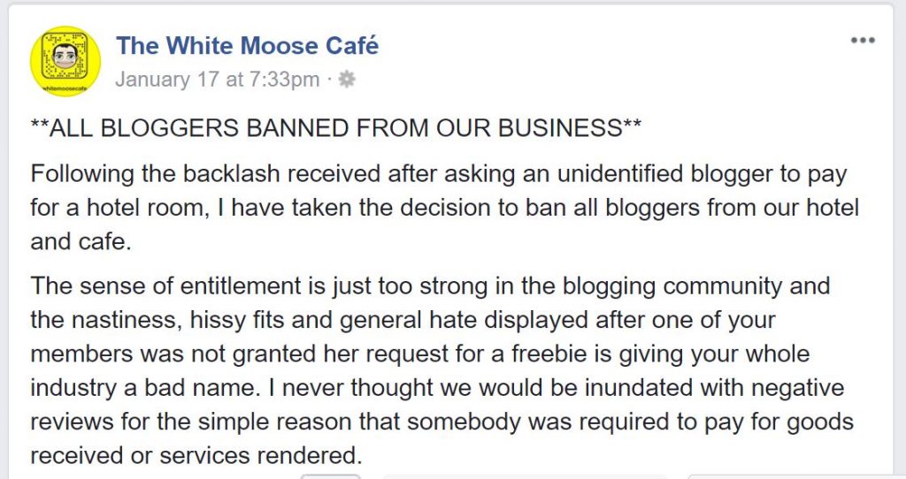 All bloggers banned from this hotel because of negative reviews they did not expect - Alvinology