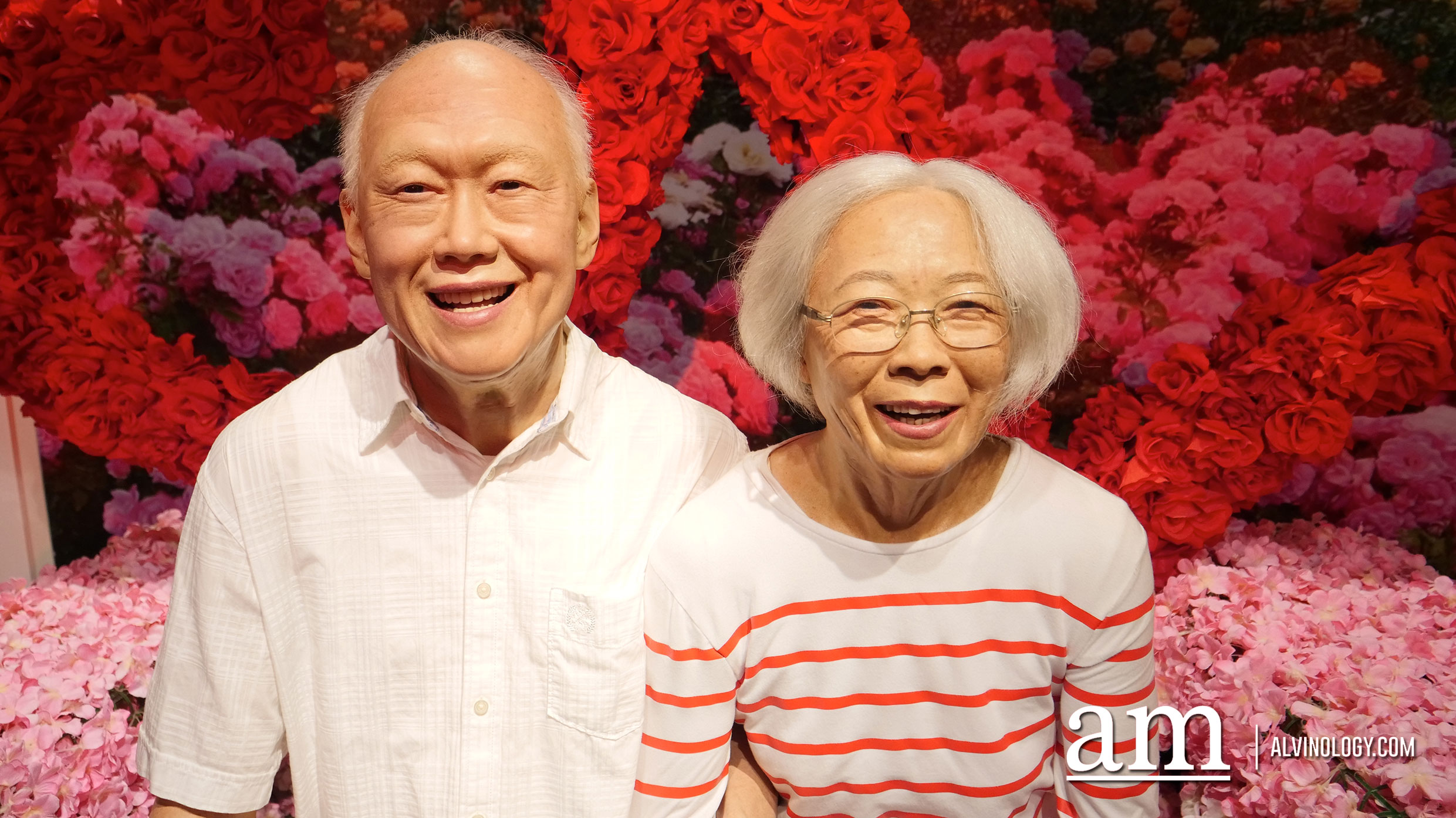 The late founding prime minister of Singapore, Lee Kuan Yew and his wife 