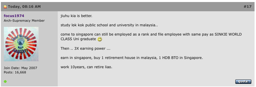 Would you rather be a Malaysian or a Singaporean male? This chart may help you find the answer - Alvinology