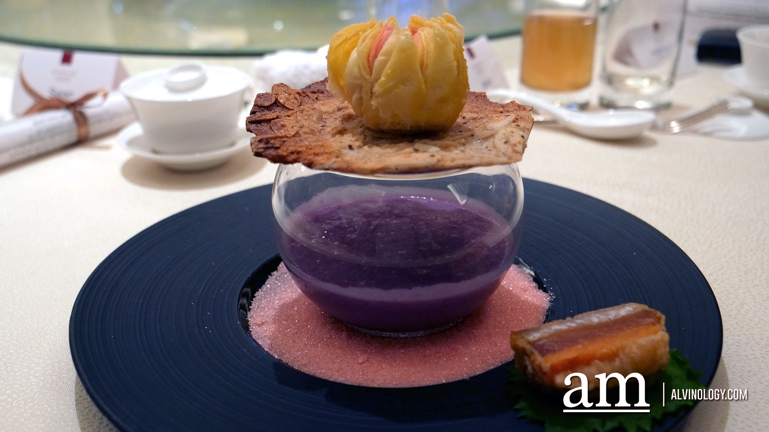 Crispy Jujube Pastry, Japanese Sweet Potato Puree with Pearls, Fried Nian Gao with Sweet Potato and Taro
