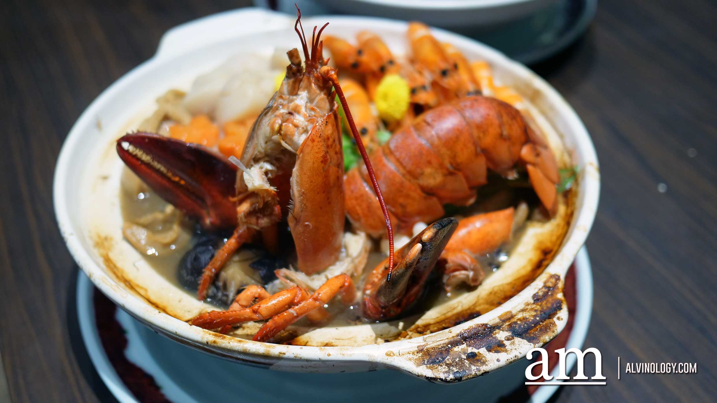 Lobster Pen Cai Claypot