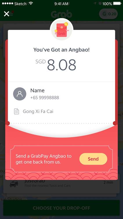 Grab Angbao are just waiting for you and your family in the app - Alvinology