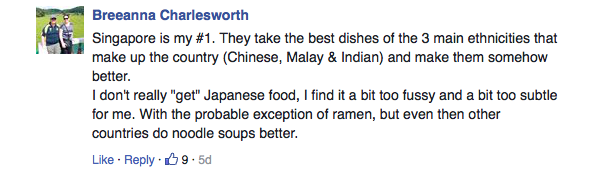 Singaporean food doesn't count in travel writer's list of top ten Asian cuisine - Alvinology