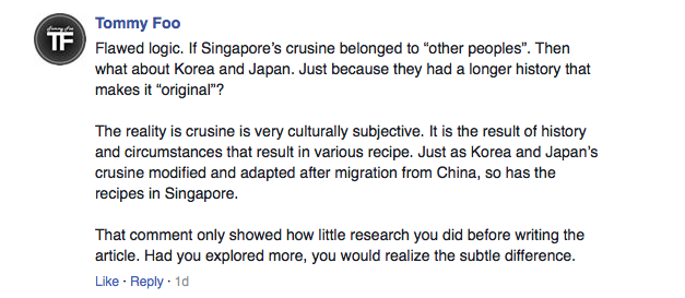 Singaporean food doesn't count in travel writer's list of top ten Asian cuisine - Alvinology
