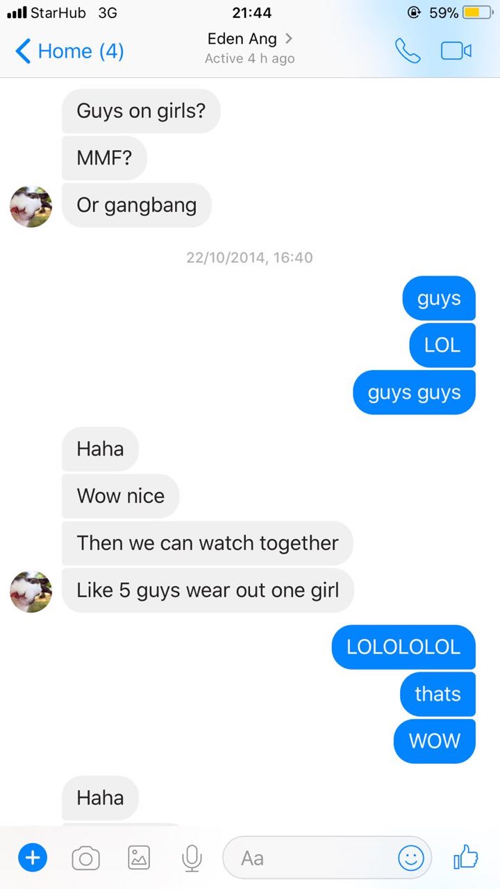 Eden Ang allegedly asked this bisexual girl to star in a porn film filled with blood and violence - Alvinology