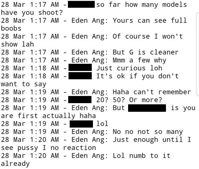 Another police report filed, more girls come forward in the Eden Ang sex scandal Another police report filed, more girls come forward in the Eden Ang sex scandal - Alvinology