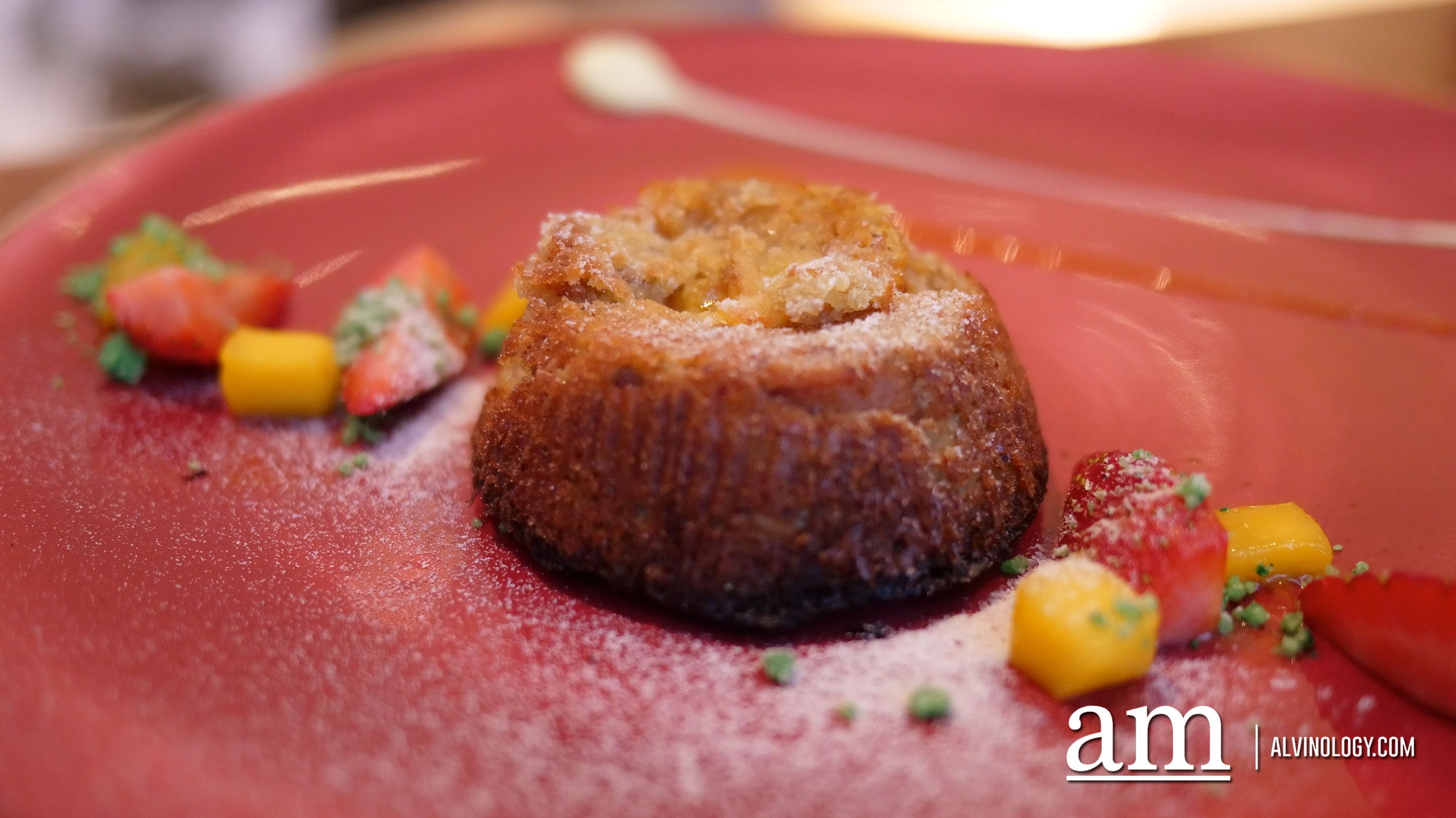 Exotic Fruit Lava Carrot Cake (RM26) - Freshly baked homemade exotic lava carrot cake with fresh berries 