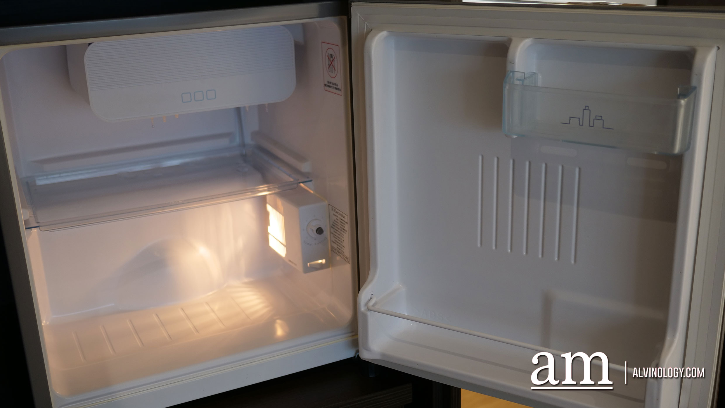Empty fridge for guests to stock our own food and drinks 