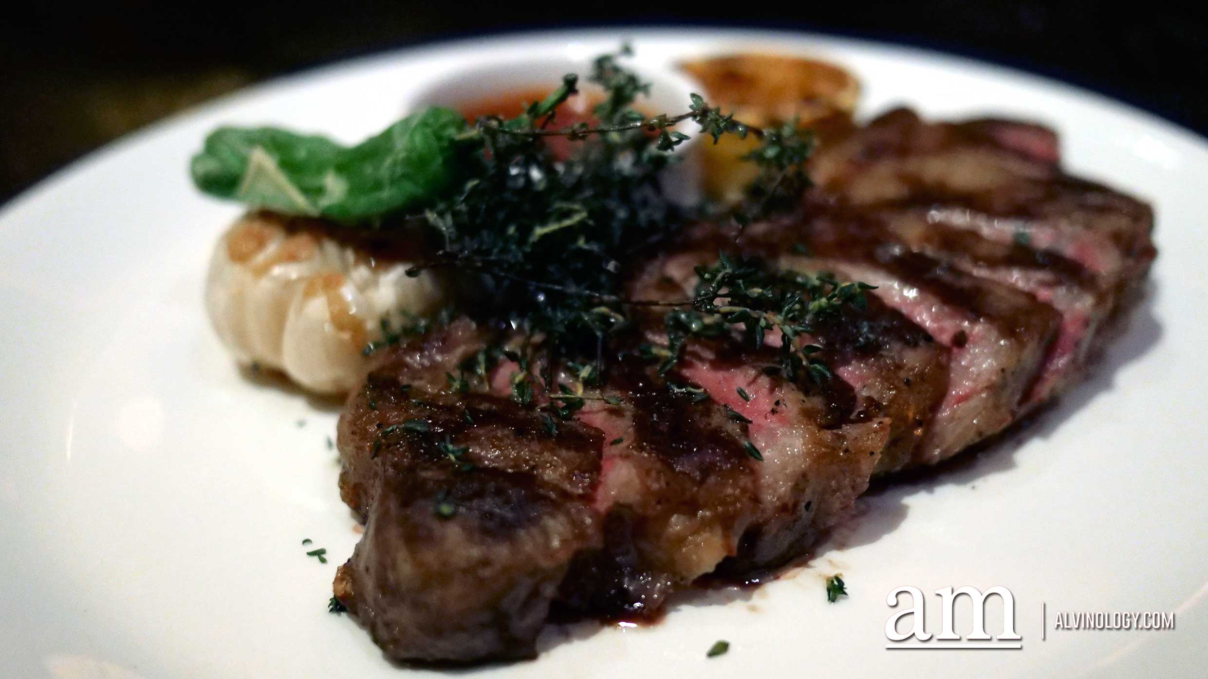 Porterhouse Steak: 45 day dry aged Australian beef seasoned with salt, pepper and olive oil.
