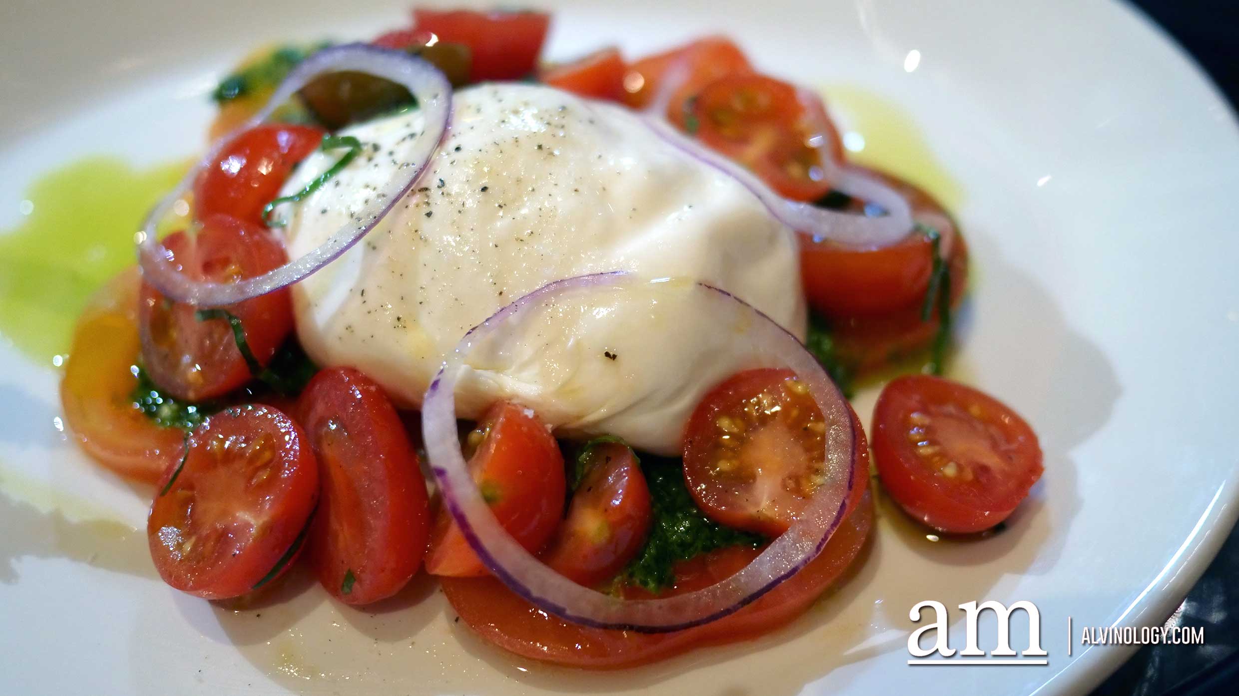 Burrata with Heirloom Tomatoes 
