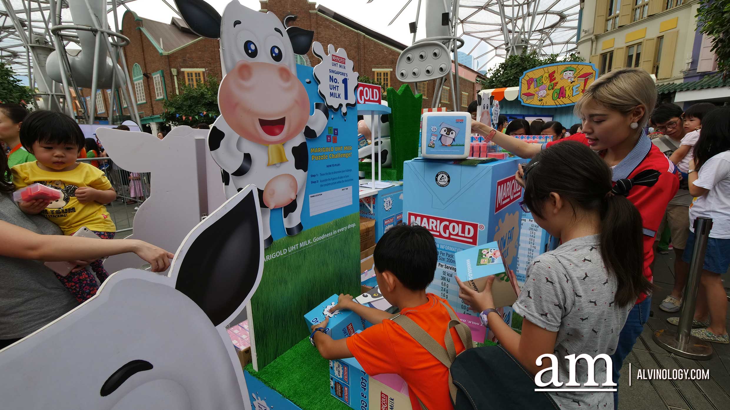 Complete puzzles to redeem Marigold milk 