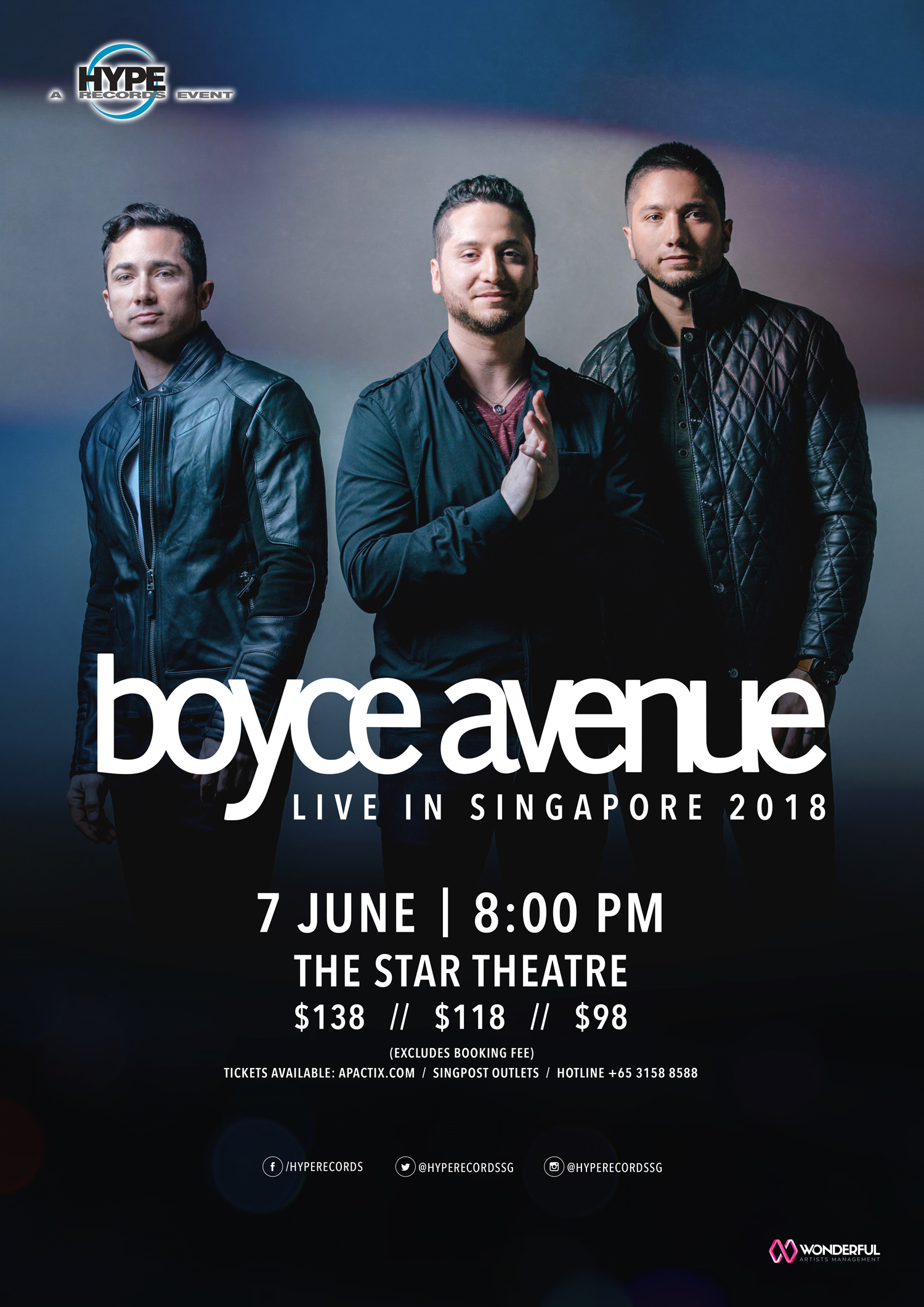 Boyce Avenue to perform in Singapore this June, tickets go on sale April 10 - Alvinology