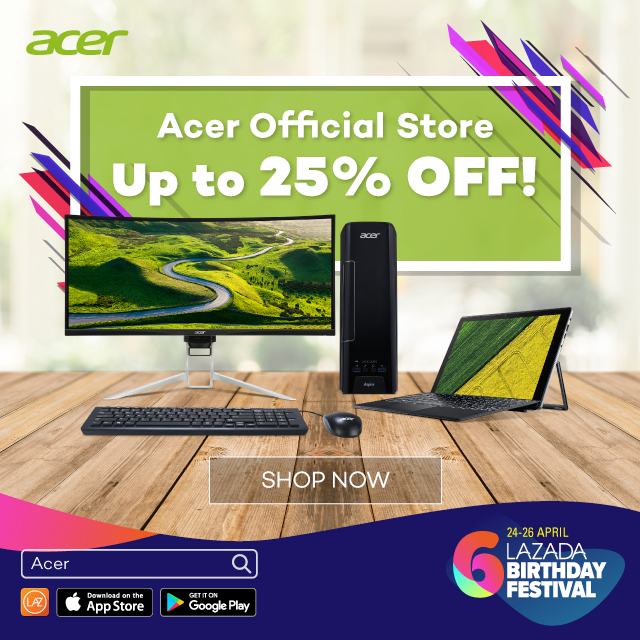 Acer Official Store Discount on Lazada Singapore