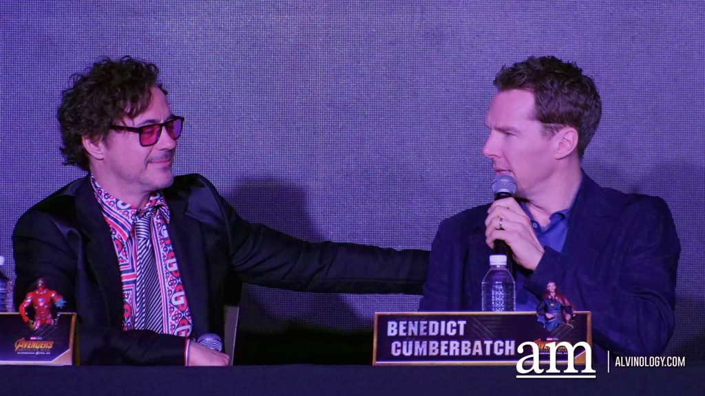 That Bromance between Robert Downey Junior and Benedict Cumberbatch - Alvinology