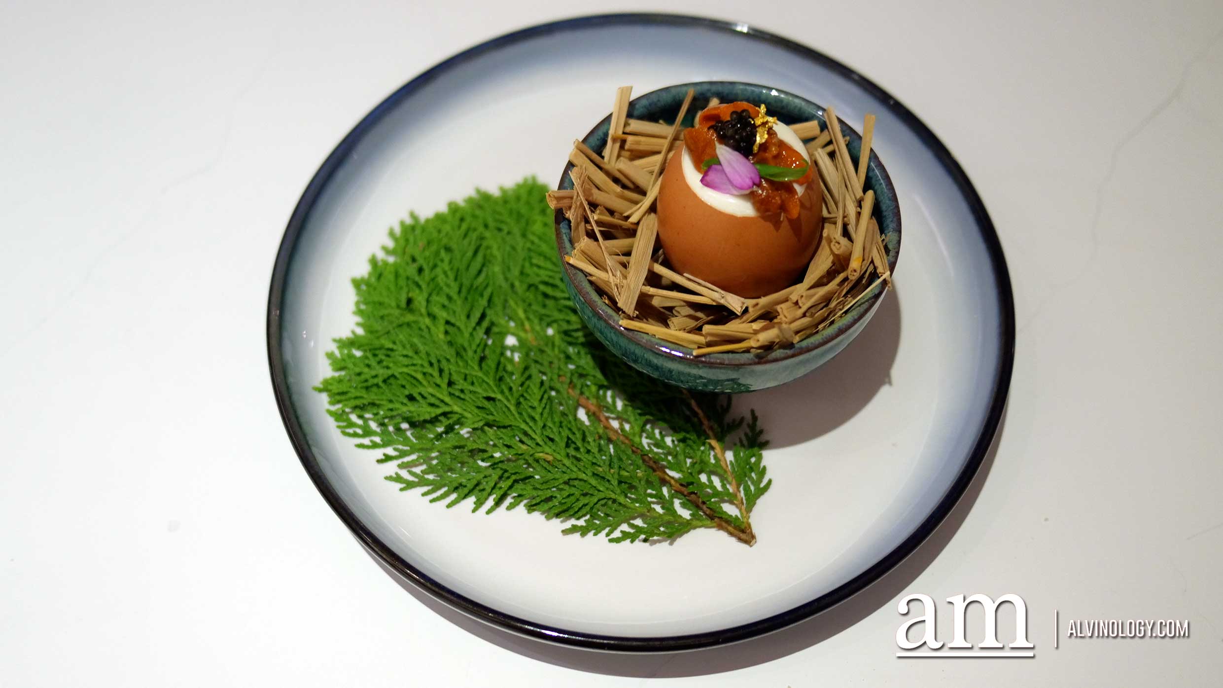 Caffé B is now at Club Street and with a Refreshed Menu - Bigger and Better Farmer’s Egg (S$12), Creamy Clam Espuma, Shio Konbu Seaweed, Sea Urchin, Lemon Jam & Chive. Garnish of edible Flowers