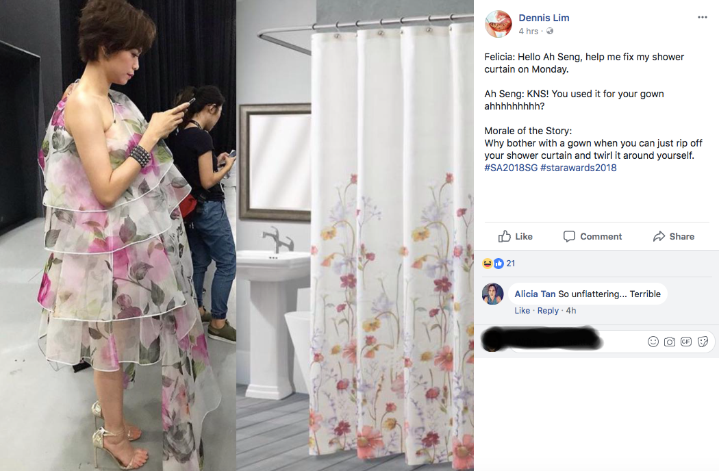 Dennis Lim is back to roast the fashion on the 2018 Star Awards red carpet - Alvinology