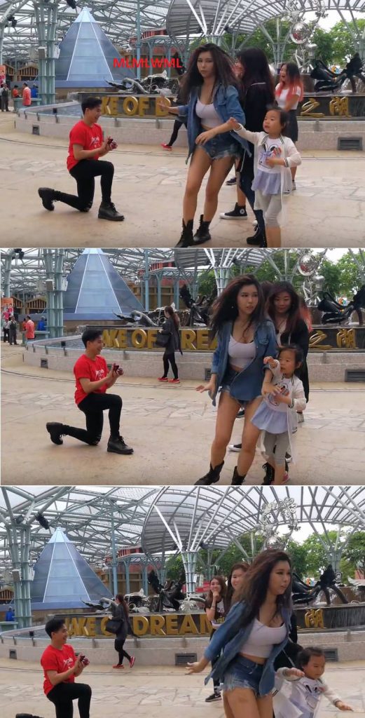 Guy proposes with KPOP dance moves at Sentosa but sadly gets rejected! - Alvinology