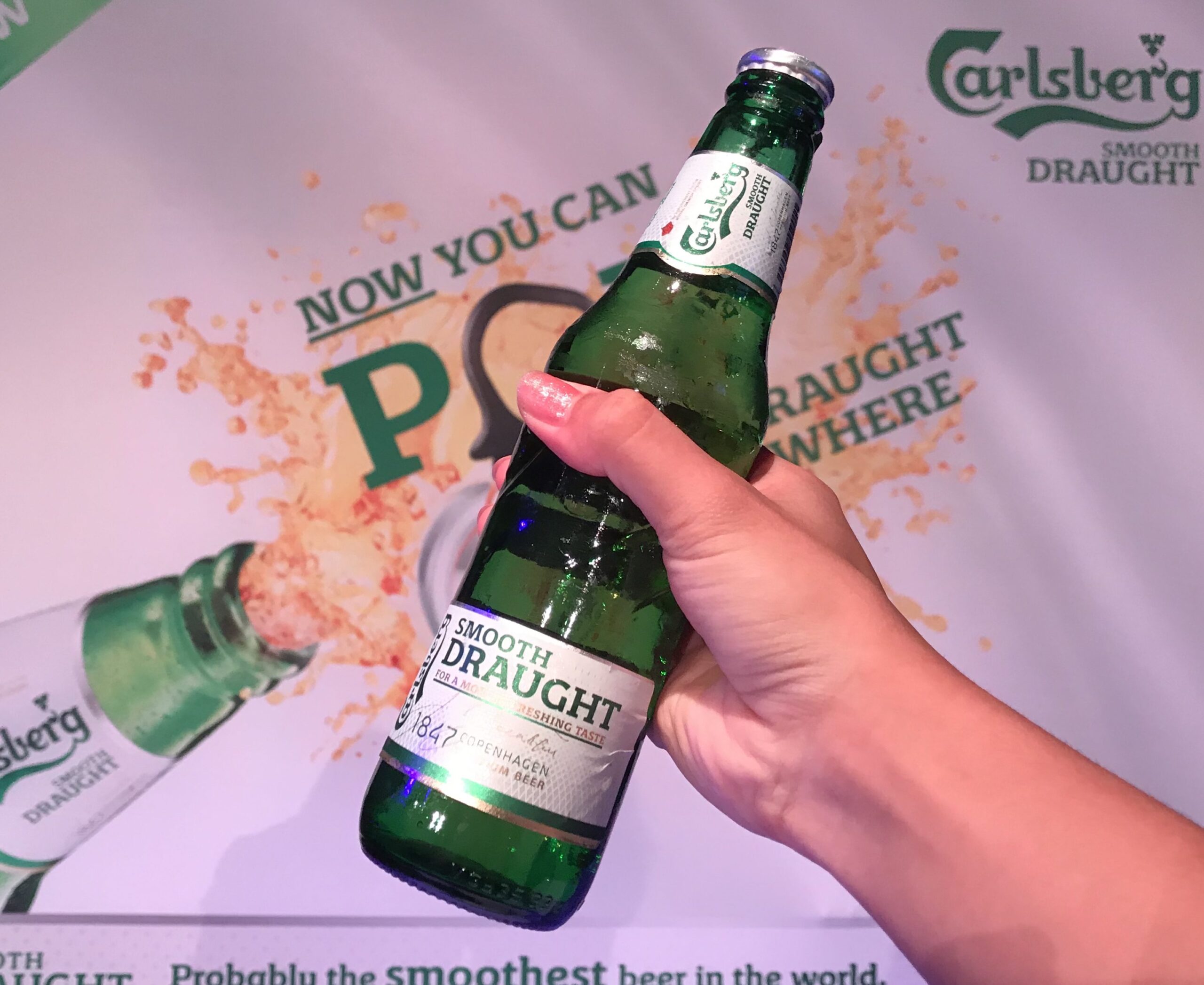 'POP' the new Carlsberg Smooth Draught Pint anywhere, anytime - Alvinology