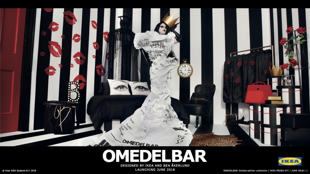 Goth meets Hollywood glamour at IKEA's new OMEDELBAR collection - Alvinology
