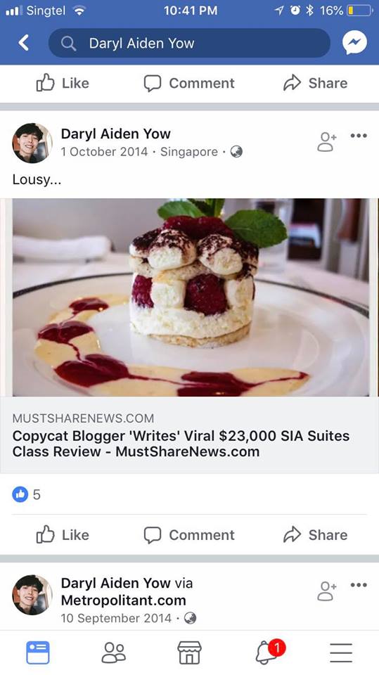 Daryl Aiden Yow apologises for plagiarising other people's work and using misleading captions - Alvinology