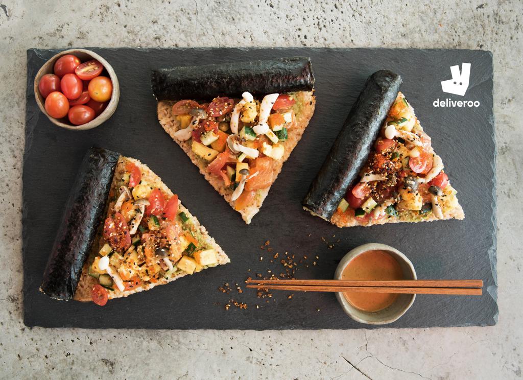 Sushi Poké Pizza exclusively available on Deliveroo from June 16-18! - Alvinology