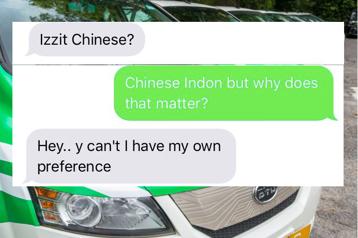 GrabHitch Driver allegedly refuses to pick up passenger because she isn't Chinese? - Alvinology