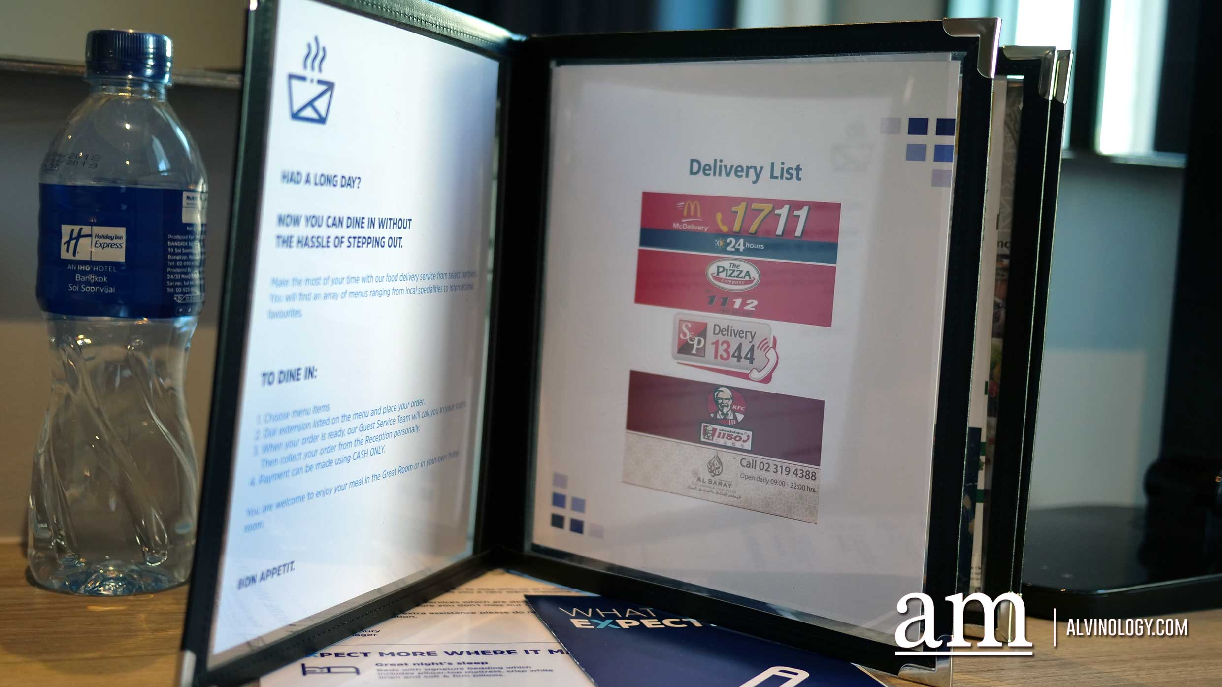 Too lazy to leave the room? Some of the restaurants like McDonald's provides delivery to the hotel 