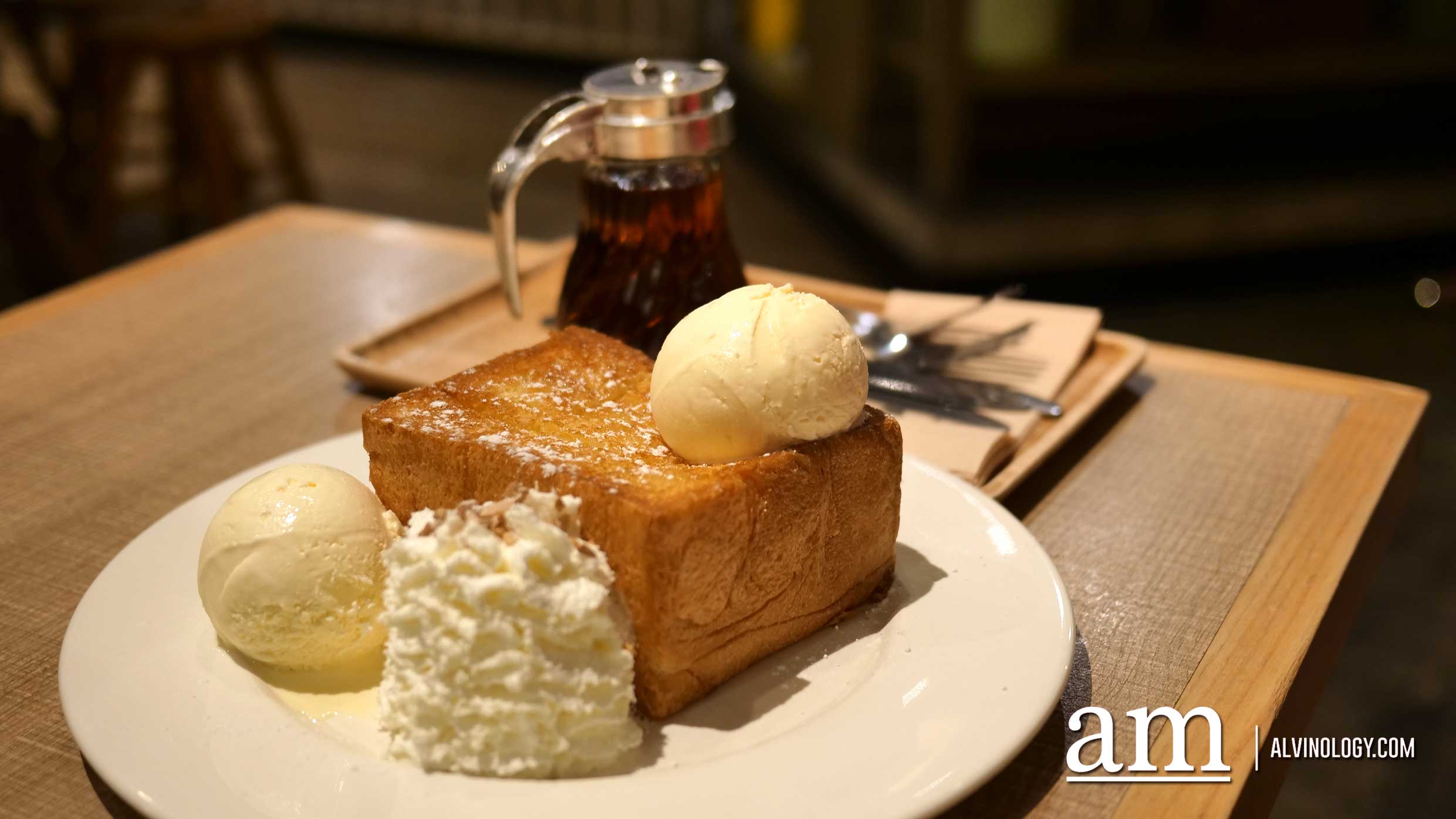The signature Honey Thick Toast at After You cafe